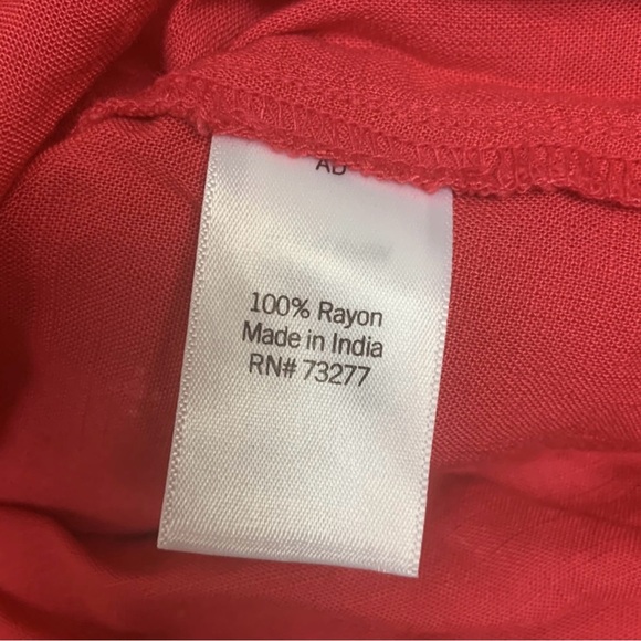 Sonoma Pink Tie Waist Short Sleeve Dress Size XL - Picture 6 of 8